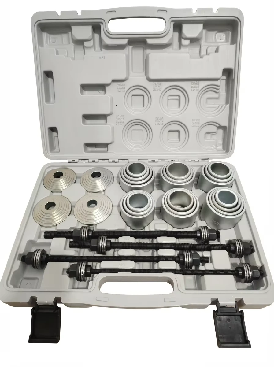 26PCS Universal Bushing Press Tool Kit, Control Arm Chassis Bushing Removal & Installation Tool Set with Step Adapters for Cars & Light Trucks