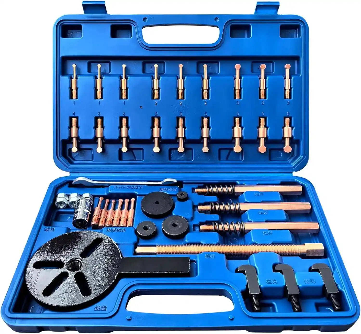 40PCS Universal 3-Jaw Puller Set, Multi-Size Bearing Gear Puller Kit, Heavy-Duty Wheel Bearing & Gear Pulley Removal Tool