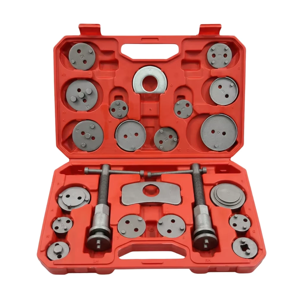 Multi-Size Brake Caliper Piston Rewind Tool Kit, 121318192122-Piece Rear Brake Piston Wind Back Set