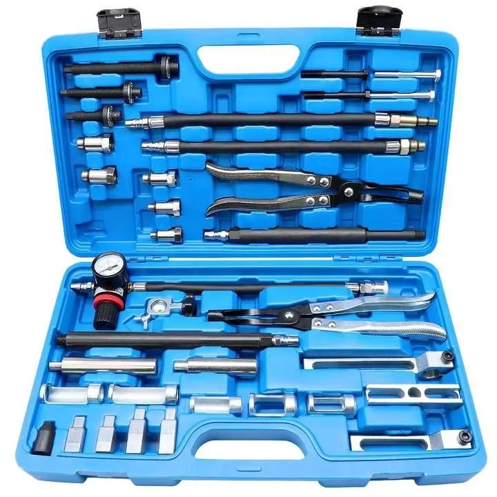 Pneumatic Valve Spring Compressor Tool Kit, Air Operated Valve Spring Remover Installer for Car & Motorcycle Engines