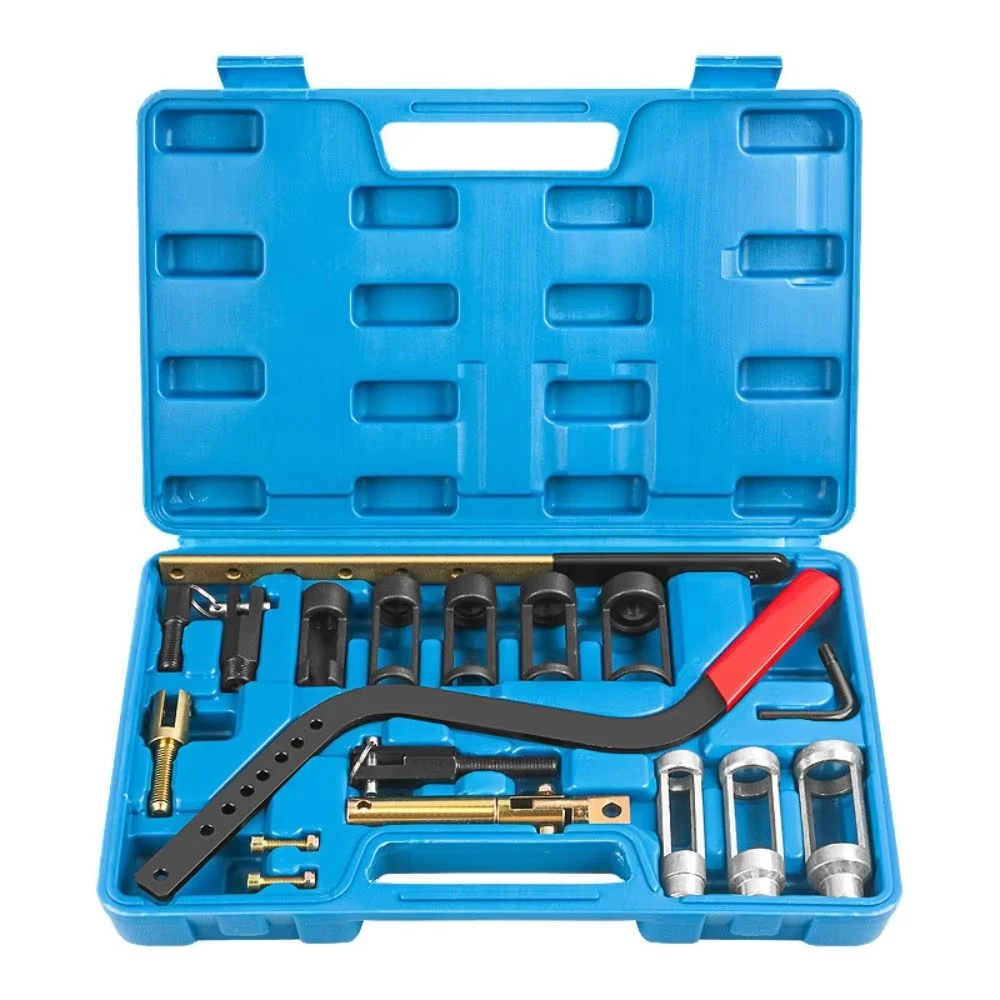 Valve Stem Seal Remover & Installer Kit, Manual On-Head Valve Spring Compressor Tool, Valve Oil Seal Replacement Tool Set